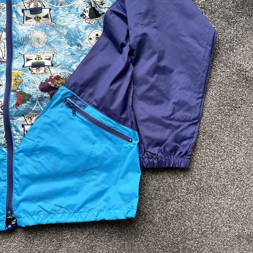 Vintage Agu Jacket World Sailing Topography 90's Retro Shell Windbreaker Large - Picture 5 of 18