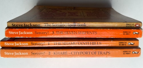 3 x Steve Jackson's Sorcery! Fighting Fantasy 1, 2 & 3 + Spellbook - Picture 3 of 6