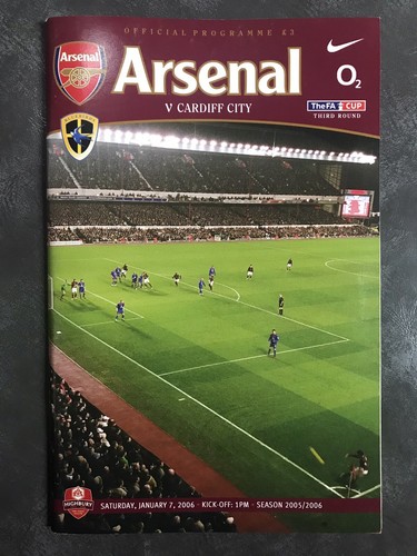 Arsenal gegen Cardiff City - FA Cup 3. Runde Programm - 7. Januar 2006