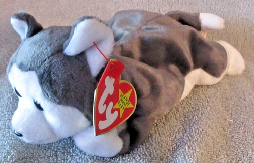 Ty Beanie Baby Nanook Geburtsdatum 21. November 1996 neu mit Etikett kostenloser Versand