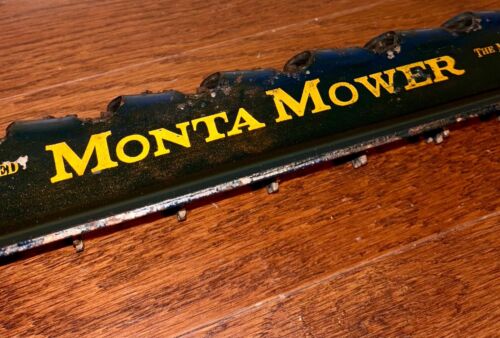 1920s Antique MONTA MOWER Push Blue LAWN MOWER Vintage Traverse City MI Michigan - Picture 7 of 14