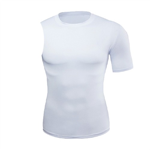 Camisas de compresión para hombre 1/2 brazo único manga corta camisa atlética para baloncesto - Imagen 3 de 9