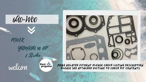Kit de junta de cabezal eléctrico de 2 tiempos para fueraborda YAMAHA 40 HP 6A0-W0001-01 - Vídeo 1 de 1