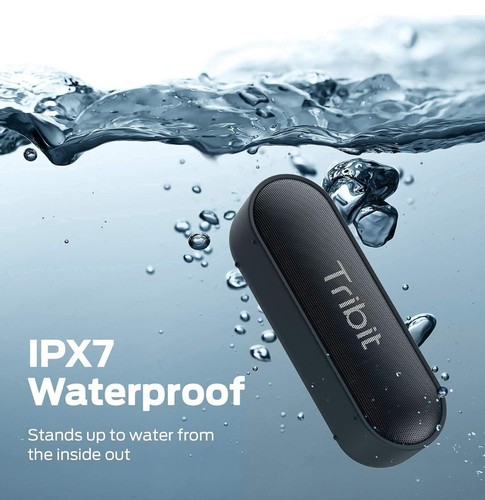 Tragbar Lautsprecher Tribit XSound Go Bluetooth wasserdicht 24h Laufzeit schwarz - Bild 7 von 20