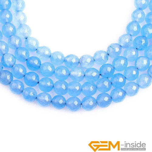 Assorted Color Jade Gemstones 8mm Faceted Spacer Loose Jewellery Making Beads AU - Picture 37 of 49