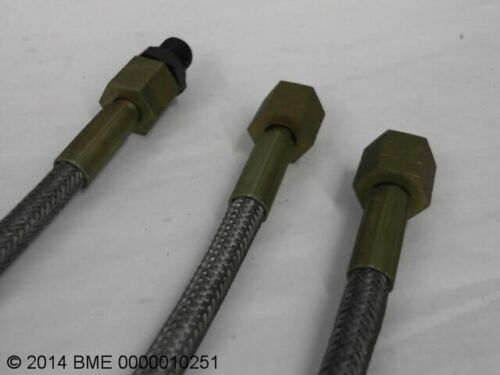 3 -Flexable Hydraulic Stainless Steel Hose -Female Ends - 12 " L - New - Picture 2 of 3
