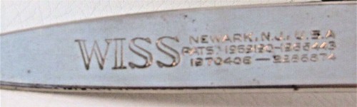 Tijeras Wiss de colección número de patente número de patente 2286874 Newark N J EE. UU. - Imagen 3 de 11