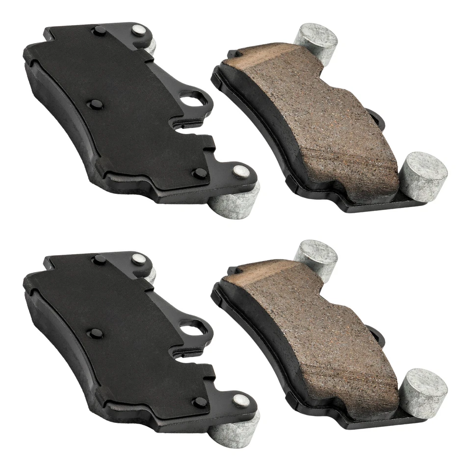 34287 Rear Drilled Slotted Rotors Ceramic Brake Pads Kit 330mm For Audi Q7 07-15 - Image 3 of 4