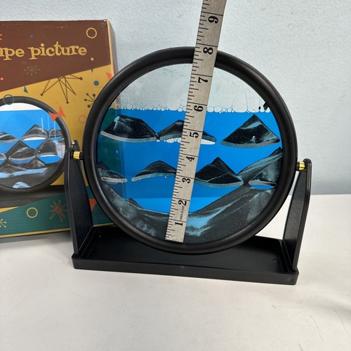 3D Sandscape Art Moving Sand Frame Flowing Sand Picture Blue 9x9.5" NEW/Open box - Picture 5 of 19