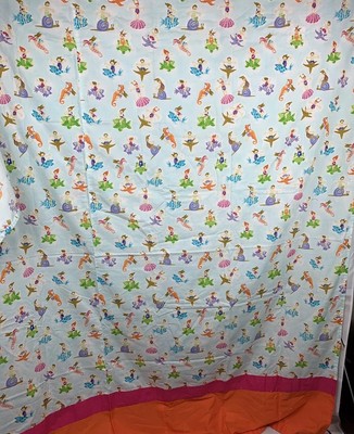 Hand Made Fun In The Sun Ocean Beach Fish Shower Curtain Fabric Sewing Project