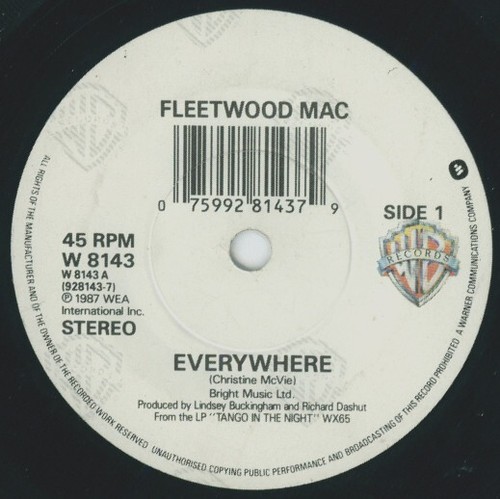 Fleetwood Mac - Everywhere (7", Single) - Picture 3 of 4