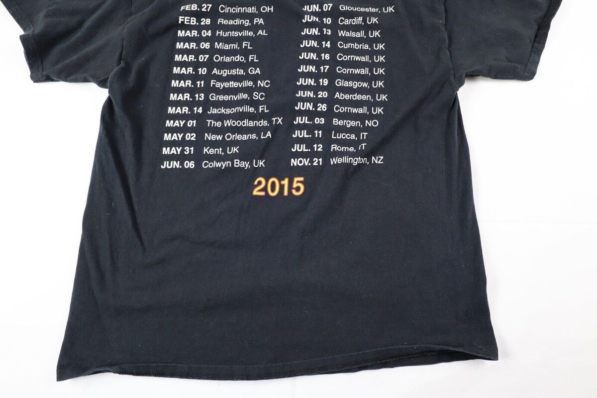 Elton John Unisex Adult XL Black 2015 Tour Concert Short