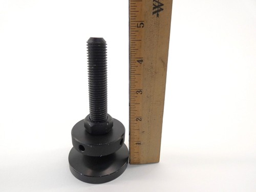 Black Swivel Leveling 4-5/8" Mount Base Pad and Bolt Stud Assembly Threaded B... - Picture 5 of 5