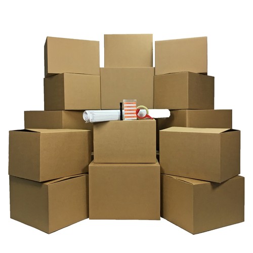 UBMOVE Storage Box Kit 18 Medium/Large Boxes Combo, Packing Supplies & Labels - Bild 2 von 5