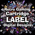 Retro Game Cartridge Label Design - Digital File Only Nintendo Sega Atari Neo Ge