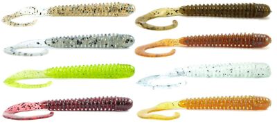 Noike Ring Curly 7,6cm 1,1g - 12 Gummijigs zum Barschangeln, Gummiköder