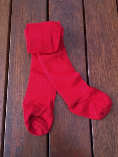 NUEVAS Medias de Algodón Orgánico para Bebé Niña 0-4 Años Marfil Azul Marino Rojo - Imagen 4 de 5