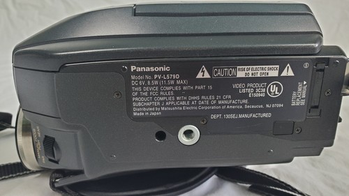 Panasonic Palmcorder Video Camera PV-L579 Camcorder VHS-C TESTED WORKING - Bild 13 von 13