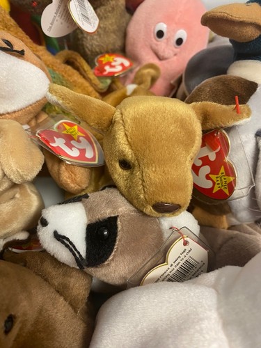 MWMT Lote de 21 Beanie Babies TY retirados 1993-1998 SCORCH KUKU HALO SLY INKY - Imagen 2 de 4