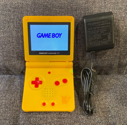 Pokemon Pikachu Nintendo Game Boy Advance GBA SP AGS-101 ~ Brighter Screen! ~