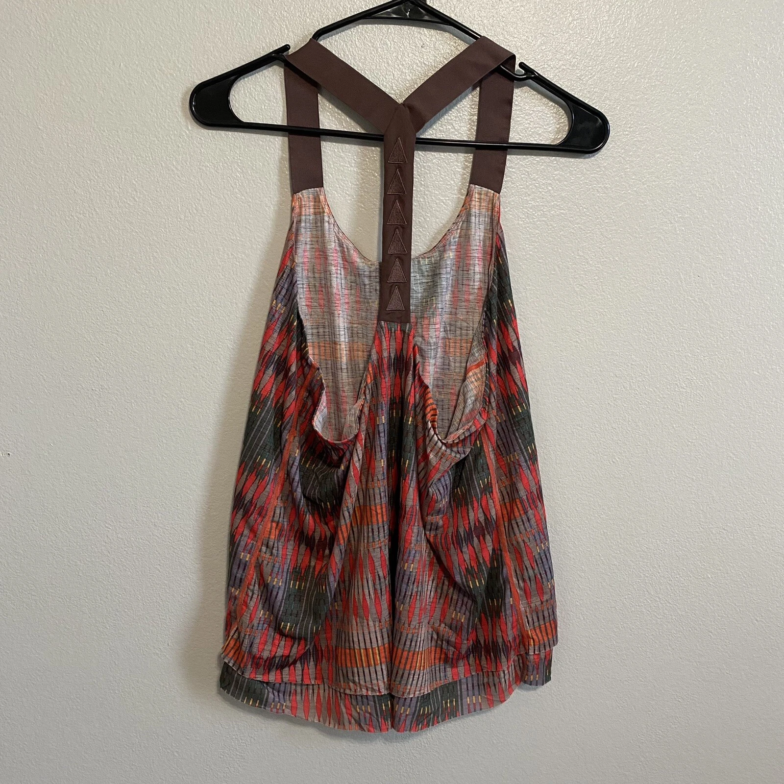 prana printed layered tonga tank-top