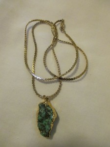034-Napier-034-Goldtone-Turquoise-Pendant-Necklace