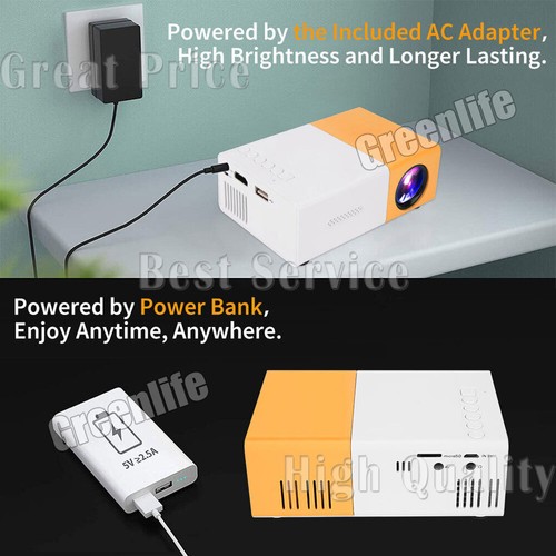 Portable Mini Projector 1080P LED Home Office Theater Cinema For Android iPhone - Picture 18 of 25