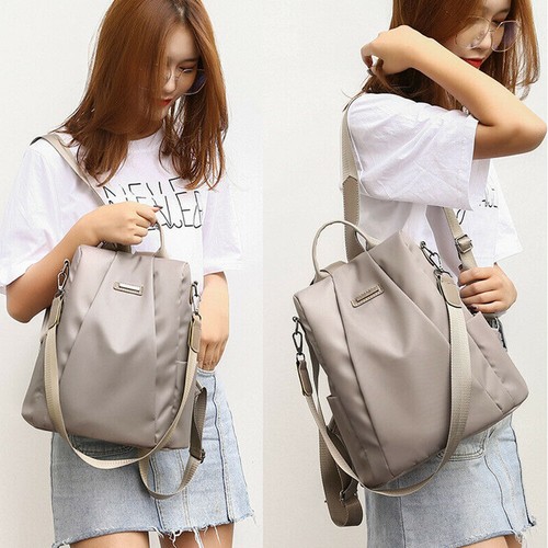 Anti-theft Double Shoulder Bag Travel Backpack Waterproof Oxford Cloth Women AU - Picture 9 of 14