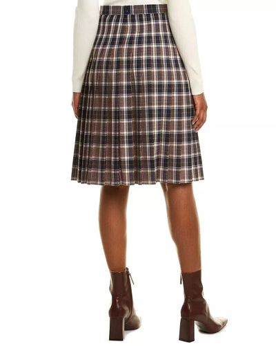 Tory Burch Milano Tartan Plaid Pleated Skirt Size 8 Retail: $398 NEW - Picture 3 of 8