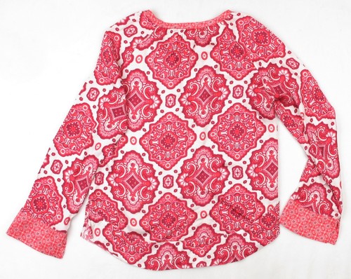 ODD MOLLY Damen rot rosa Blumen lockere lockere Passform Gr. 2 12 14 - Bild 12 von 24