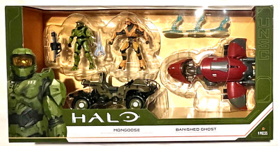 HALO Infinite Mongoose Master Chief & Banished Ghost Elite Warlord 9 PC Set NIB