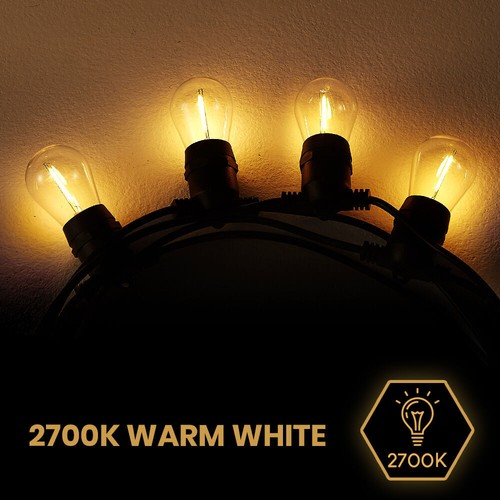 Groverdi Festoon Lights Outdoor Garden E27 LED String Light Wedding Party 30M - Picture 5 of 11