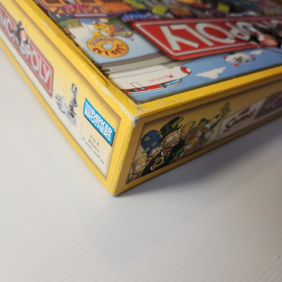 The Simpsons Monopoly Board Game 2003 by Parker Brothers Hasbro AC Some Writing - Image 4 of 4