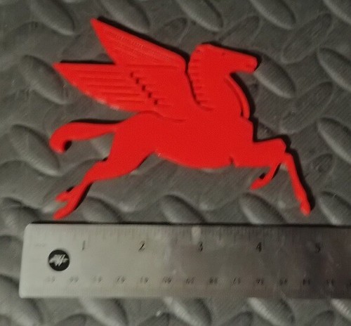 5" Mobilgas Pegasus Emblem - Vintage Logo Werbung 3D gedruckt Gas & Öl Werbung - Bild 3 von 8