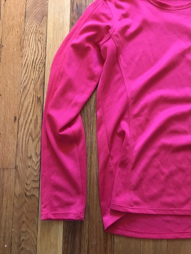 Camisa New Balance Running Rosa Manga Larga Para Mujer Pequeña Top Elastizada Ligera - Imagen 6 de 9