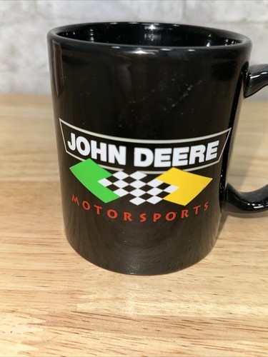 New Old Stock JOHN DEERE Motorsports Black Coffee Mug Rare, Gift Quality - Picture 7 of 8
