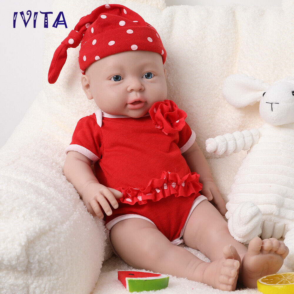 16” Lifelike Reborn Baby Doll Gifts Newborn Girl Full Body Silicone Real Touch