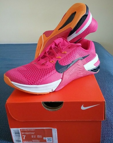 Nike Wmn's Metcon 7 Workout Lift Gym Run Trainer, Pink/Hibiskus/Blau, CZ8280 656 - Bild 8 von 12