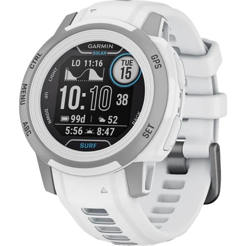 Garmin Instinct 2S Solar Surf Edt 32MB White Bluetooth Smartwatch NEW - Picture 3 of 3
