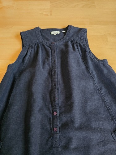FatFace Leinen Shirt Shirtkleid dunkelblau Gr. 34 UK 6 Damen - Bild 2 von 6