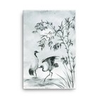 Traditional Japanese Painting Wall Art Large Framed Canvas Home Decor Set 1 Of 4