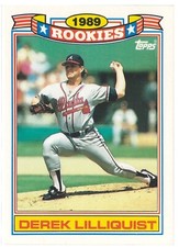 DEREK LILLIQUIST TOPPS 1990 ROOKIES 1989 COMMEMORATIVE SET Card 18 Of 33