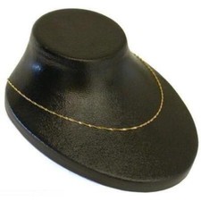 Black Plastic Necklace Bust Display Chain Holder Showcase