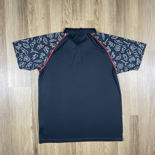 NWT Rugby Word Cup Polo Shirt Men’s 2XL France 2023 Black 20 Unions Sublimate - Picture 8 of 15