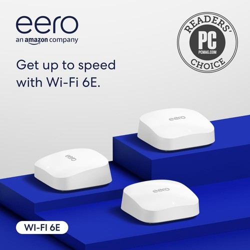 Eero Pro 6e Unopened Brand New - 2.5Gbps modem + WiFi 6E - THREE PACK - SEALED - Picture 2 of 6