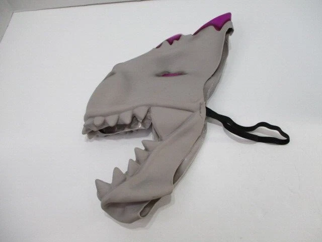 Fantasia de máscara Fortnite Dark Rex meninos Halloween cinza roxo dinossauro videogame - Imagem 2 de 4