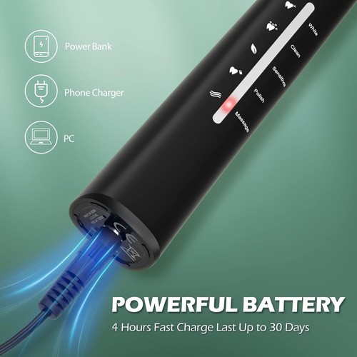 Ultraschall Zahnreinigung Set Elektrisch Zahnbürste Zahnsteinentferner Geschenk - Bild 6 von 10