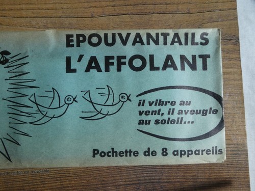Epouvantails " L'AFFOLANT" , 1 pochette de 8 pièces, stock droguerie Années 70 - Picture 2 of 16