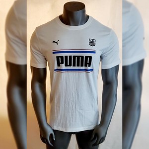 PUMA-FOREVERBETTER-TSHIRT-MEN-039-S-CREW-NECK-SHORT-SLEEVE-SIZE-M-WHITE-LOGO-DESIGN