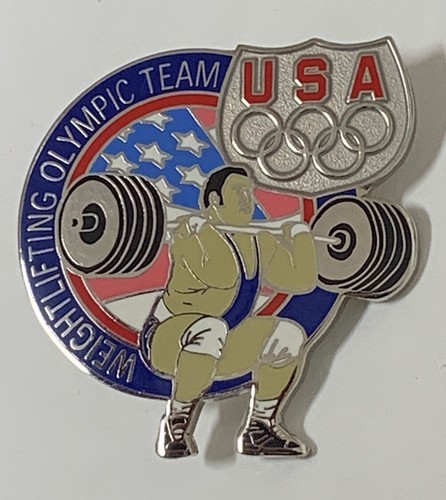 Weightlifting Olympic Team USA Lapel Pin - Picture 1 of 5